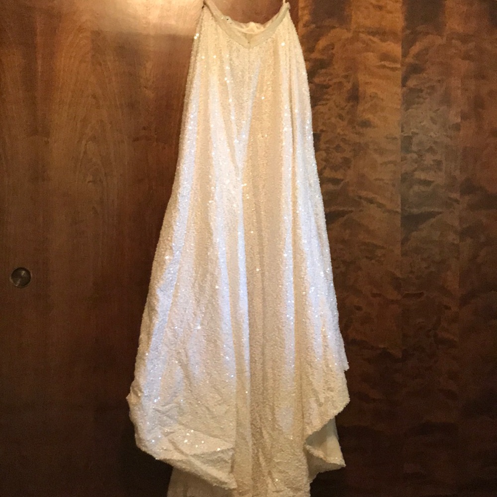 Sparkly sequin bridal skirt
